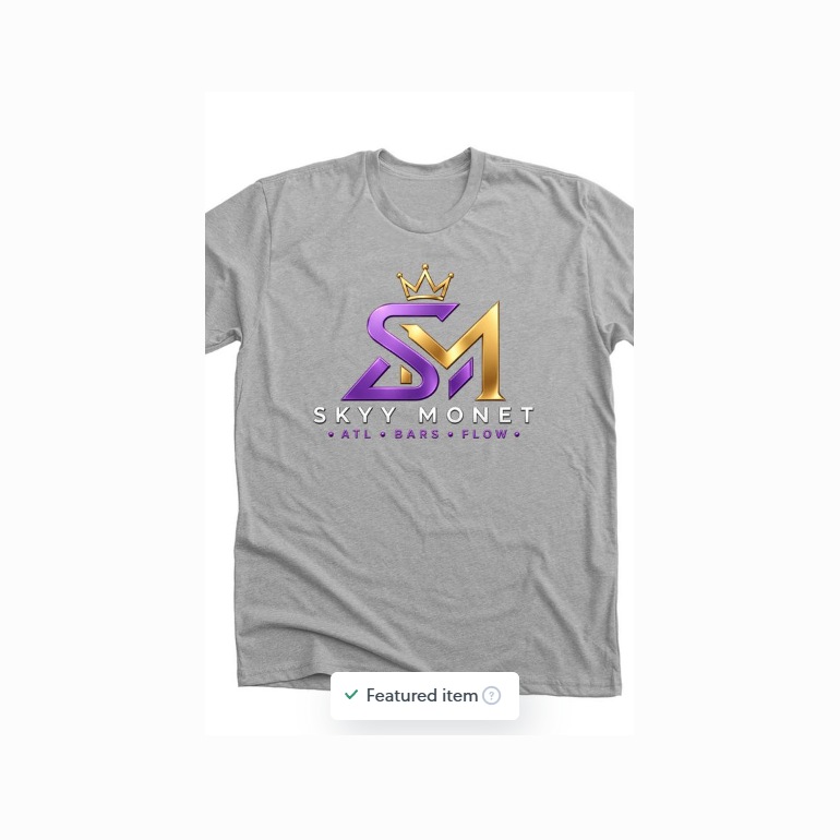 Athletic Heather tee — the print